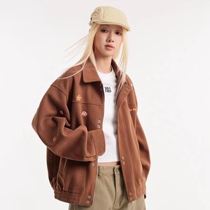 美式机能工装夹克男秋高街硬挺立领外套cleanfit复古潮牌休闲上衣图片