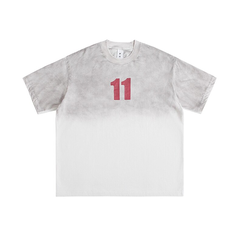 2025新款潮牌短袖宽松韩版字母印花扎染工艺T恤T8825/P5588，男装T恤，星座202-1