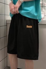 冰丝短裤男士大码宽松休闲五分裤男运动中裤MK37293-P15，男装休闲裤，电商A040