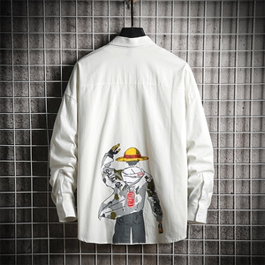 男装新品精品男纯棉火影陆飞衬衫714-1-C17短袖50mnbv图片