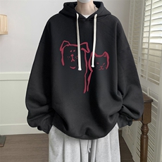 8XL连帽卫衣男大码胖子帽衫大号运动服WY2378-P35，男装卫衣，电商A040