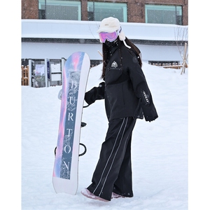 连帽防水防风滑雪衣裤男女潮户外单板套装HF66+HK1164J加绒-P260图片