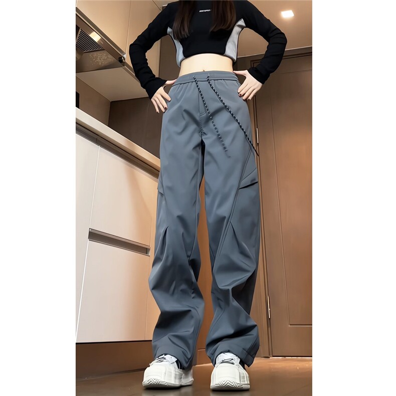 加绒加厚防水冲锋裤女潮流休闲工装裤A337-S122-特P45控78,女装休闲裤,电商A337