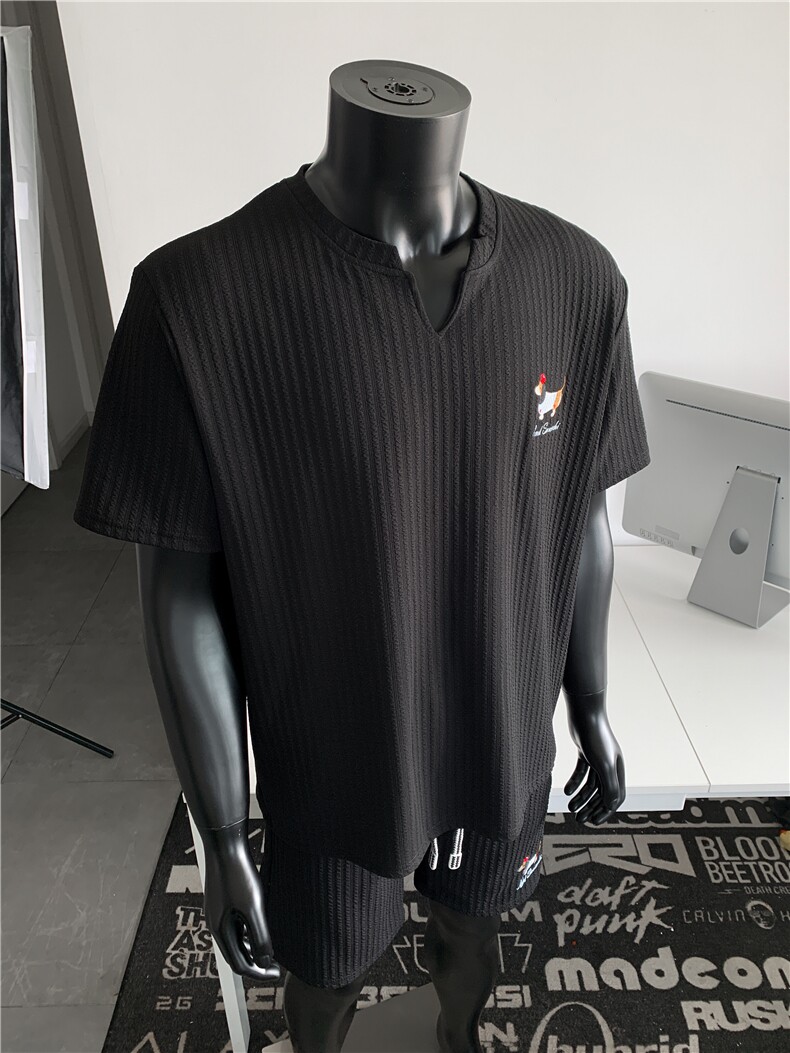 XZ809A/TZTZ04/特P42/控78肌理感绣花腊肠狗休闲套装,男装休闲套装,星座809A(原222-1)