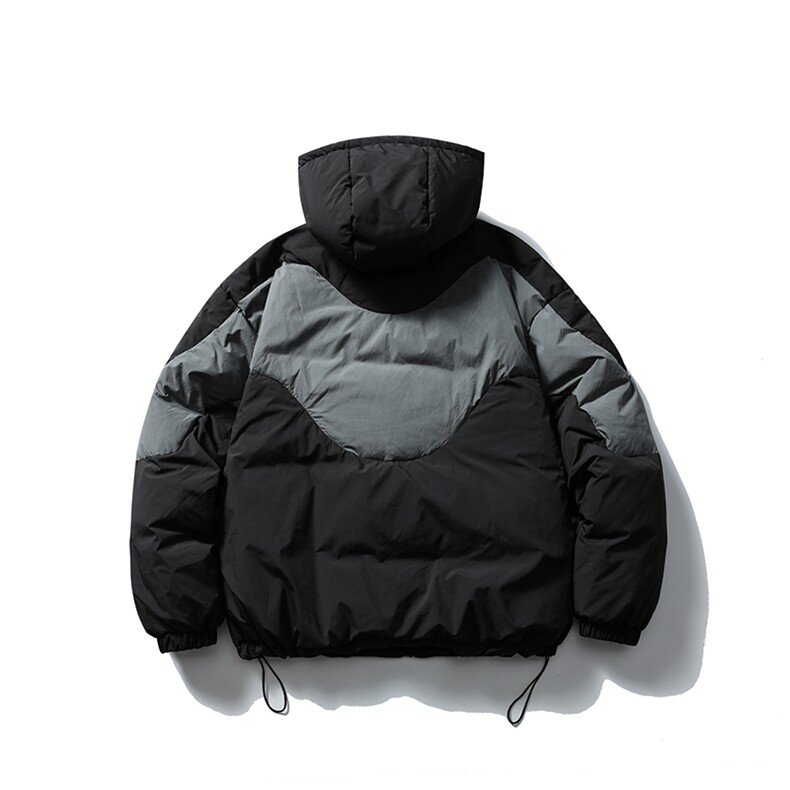 南夏乔装2025冬季新款日系拼色90白鸭绒羽绒服复古保暖连帽外套男,男装羽绒服,电商S006（B521）
