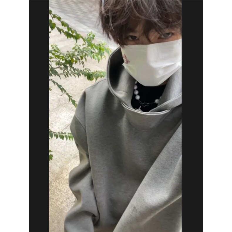 【有货】D88891-P65重磅连帽卫衣男士春秋季宽松美式新款潮流外套图片