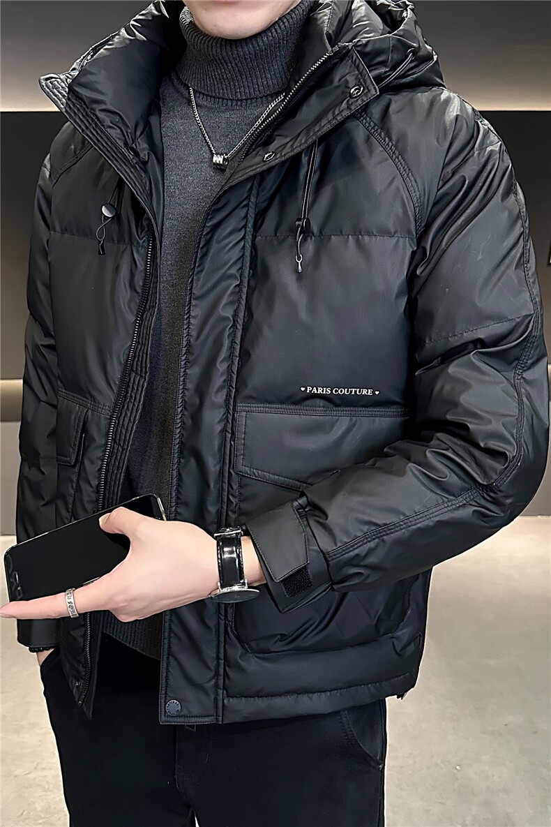 M-4XLB3533436P195黑2025标年连帽冬季男士羽绒服加厚外套,男装羽绒服,电商B353