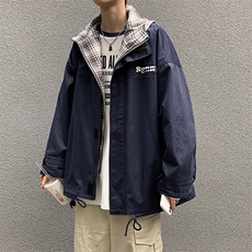 主推新款夹克假两件连帽v百搭外套G111，男装夹克，电商A132（原电商B245）