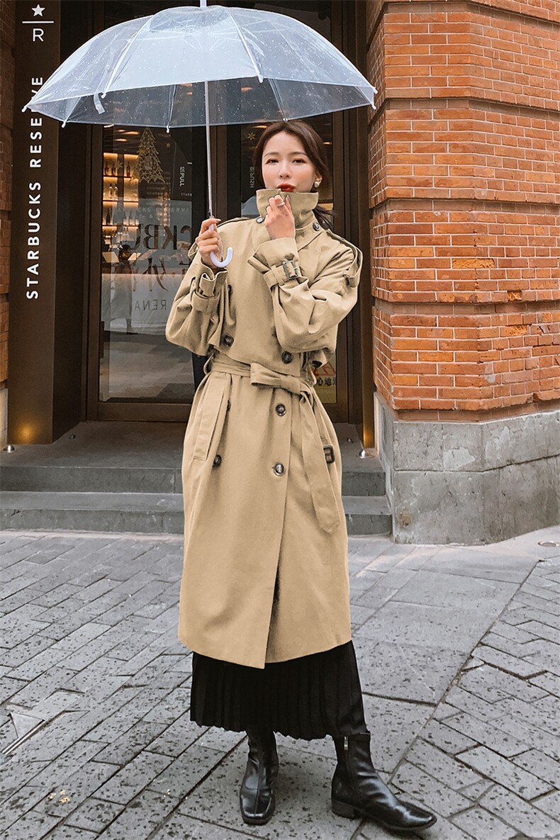 2021春季新款长款工装风衣浙宝292A货号L031,女装风衣,时倾STUDIO