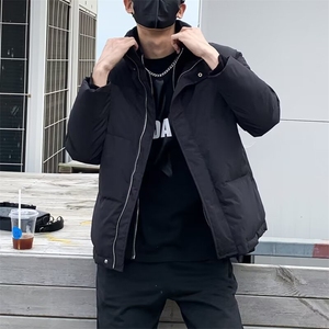 冬季新款假两件棉衣外套宽松休闲立领加厚设计感棉服棉袄~MF223图片