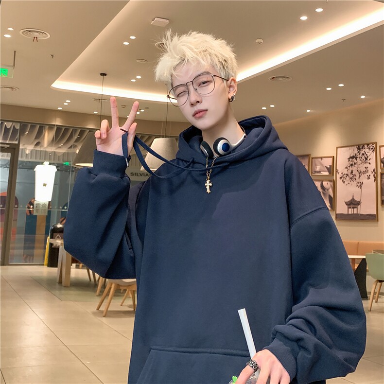 抖音供货2025春款美式华棉连帽卫衣A158-WY23-常规P38加绒P43,男装卫衣,电商A158