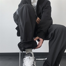 加绒2025秋冬高街防水冲锋裤cleanfit休闲裤K105-特P35加绒40，男装休闲裤，电商042