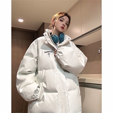 EQ345鳄鱼PU皮棉衣外套男女情侣装冬季加厚面包服2024新款，男装棉衣，电商C306-1