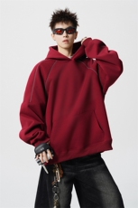 可二开反光条大码M-5XL卫衣男面料:50%棉50%涤纶WY78123特P53控88，男装卫衣，星座227-7