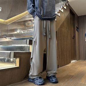 YK132 特P38 控68 品质保障！秋装舒适扭条打褶潮流宽松休闲长裤图片