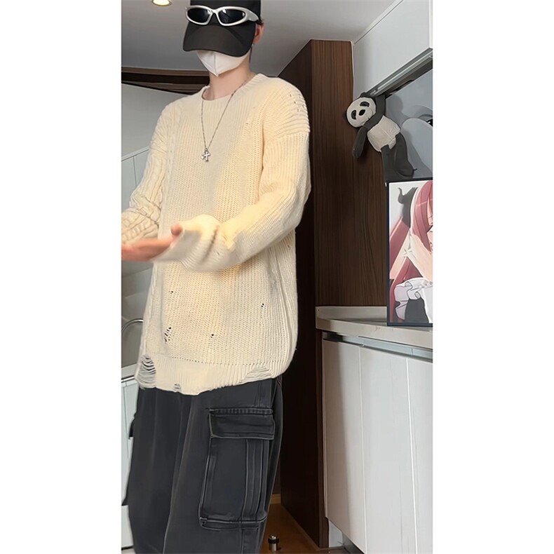 破烂毛衣男针织衫KD637-P45,男装针织衫/毛衣,电商D312-1