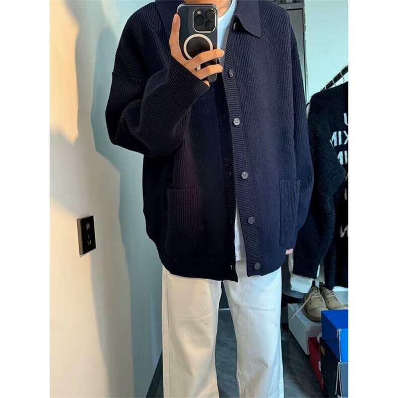 【有货】DMY339-P72春秋季新款简约针织衫男士休闲宽松开衫毛衣,男装针织衫/毛衣,星座603-2