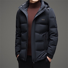 冬季男羽绒服可脱卸帽白鸭绒休闲保暖加厚加厚羽绒短款外套男装，男装羽绒服，钱塘6003（原4033）