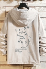 JK41092-P85加棉款-P115纯棉连帽夹克男士大码工装夹克男砖墙，男装夹克，电商A040A