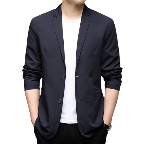 西装男士休闲两粒扣外套爸爸纯色正装单件便服上衣HPN688052-P170,男装西服,电商B212（原钱塘6029）