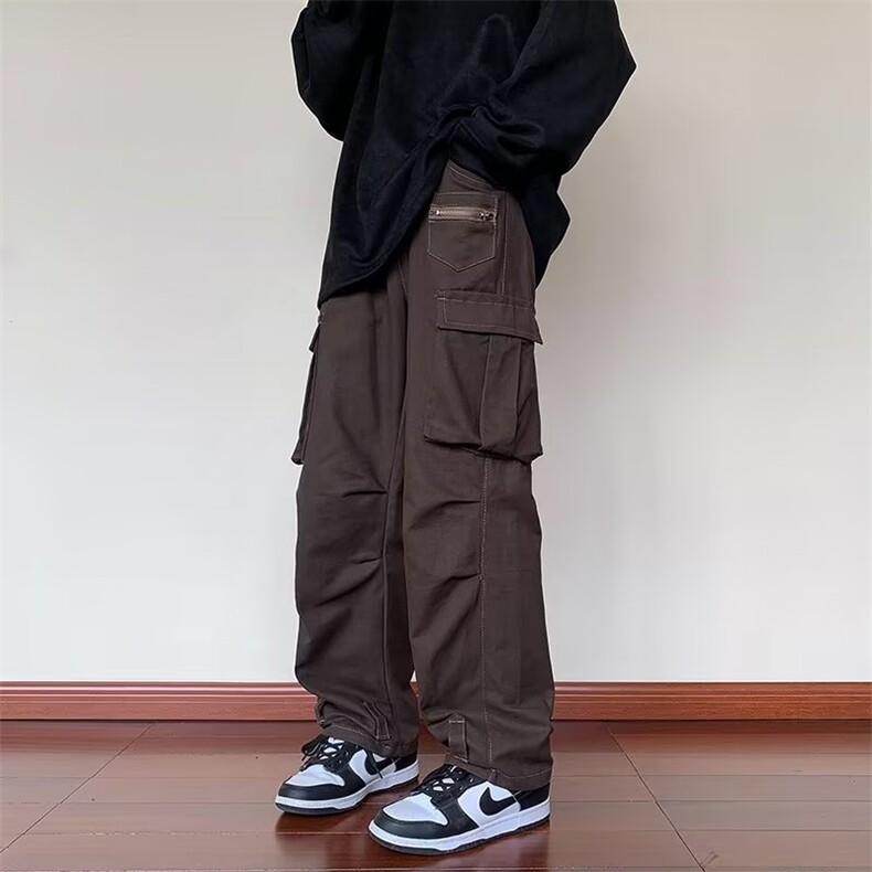 冲锋裤男春秋高街潮牌美式户外机能风工装裤子G38P42图片
