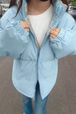 2025中性款撞色格子棉衣女装面包服加厚保暖中性款棉服P39-1661，男装棉衣，星座207