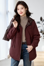 2024冬季新款女装加厚保暖棉衣外套，女装棉衣/棉服，深水步
