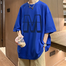 华夫格t恤男短袖男大码五分袖酒店风HT73260-P22，男装T恤，电商A040