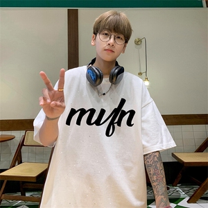 量大优供抖音视频 支持得物配合二开美式满天星亮片短袖T恤MTX600图片