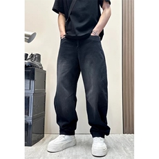 【008】直筒牛仔裤男水洗做旧宽松青年痞帅阔腿裤A079-N669-P49，男装牛仔裤，电商A079