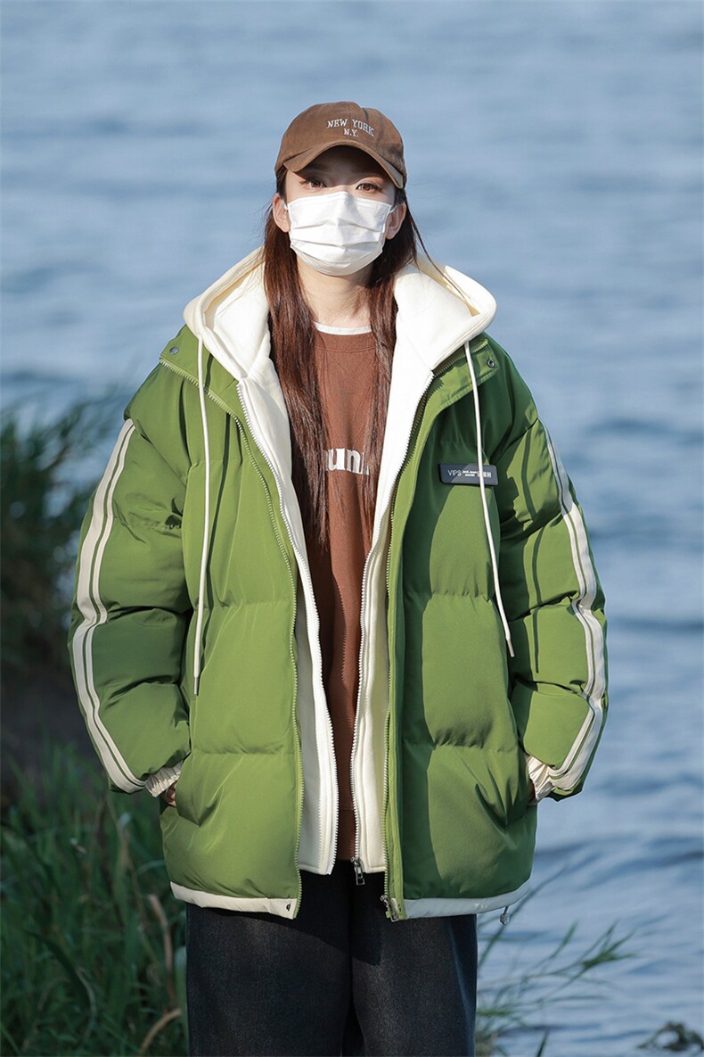 港风潮牌新款织带连帽棉服潮流保暖棉衣M082-P100控139,男装棉衣,星座717