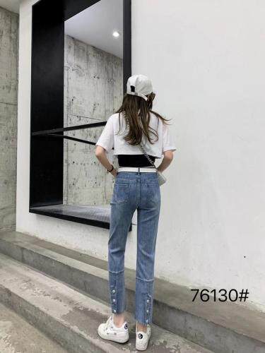 高弹天丝牛仔裤，女装牛仔裤，千百莲