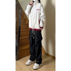 港风美式vibe潮牌宽松百搭刺绣双面穿夹克XZ213-JK8865-P98控128，男装夹克，星座213