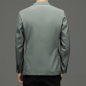 D33620秋冬新款男士西服薄款商务休闲男装外套通勤外衣图片
