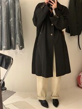 风衣来啦。韩代1:1面料是韩密制。，女装风衣，molly fits