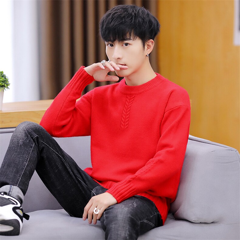 家乐Y67002春秋季男士半高领套头毛衣韩版修身纯色青年针织衫,男装针织衫/毛衣,电商D310（原电商305）