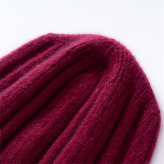 2025年春季新款抽条卷边针织羊绒帽时尚休闲通勤百搭，帽子，思琳羊绒