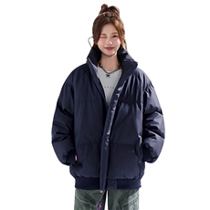 新款冬季羽绒立领PU皮棉服棉袄韩版宽松外套A436-2522-P80，男装棉衣，电商A436