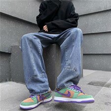 韩版潮流牛仔裤水洗ins复古字母印花N265P40，男装牛仔裤，星座1116-2