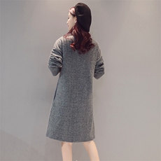 纯色潮流韩版开衫时尚简约长款卫衣/绒衫2020年秋季，女装卫衣/绒衫，冬木谷雨