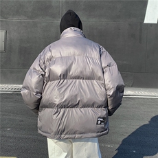 EQ331覆膜亮面冬季立领面包服棉衣外套男2024新款美式冬装棉服潮，男装棉衣，电商C306-1
