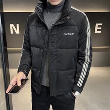 特价冬季店主风新款白鸭绒羽绒服立领休闲宽松外套男8071-P100，男装羽绒服，电商A413