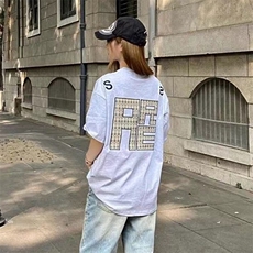 万针全刺绣工艺抖音得物高品质260克重磅纯棉双纱美式高街短袖T恤，男装T恤，电商A486