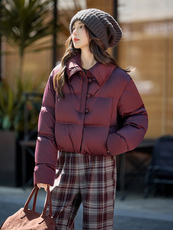 水衣源2767款时尚纯色短款洋气加厚保暖羽绒服女冬季潮品，女装羽绒服，水衣源