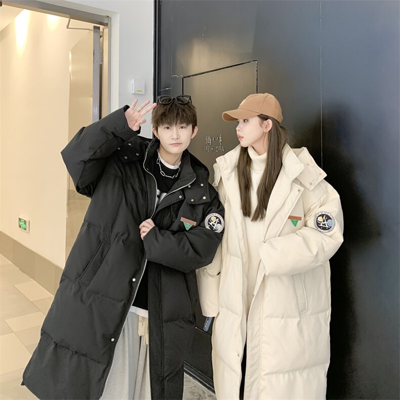 情侣装冬季中长款连帽棉衣男女美式高街加厚棉服812-MY668-P148,男装棉衣,星座812