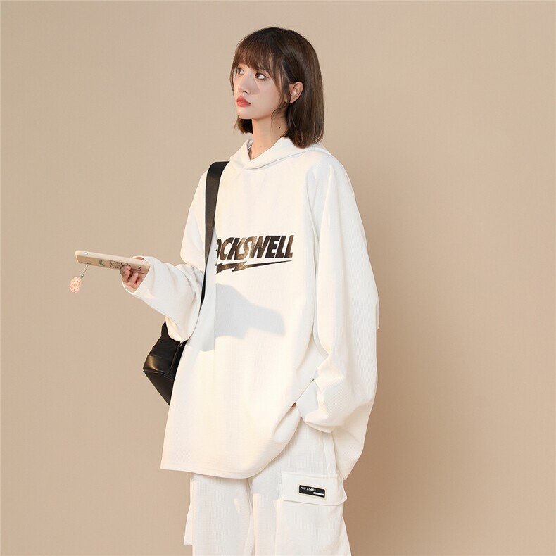 2025秋季新款英文字母印花设计款少年连帽套装班服TZ73/P78控108,男装休闲套装,电商A148-1