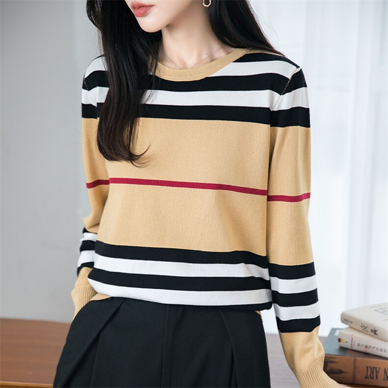 2025新款女士长袖舒适时尚,针织衫/毛衣,萱芳婷羊绒