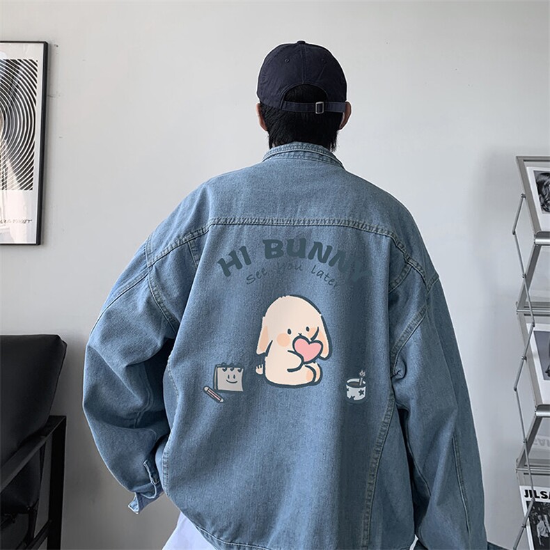 牛仔夹克男大码牛仔外套男茄克NJ77314-P60,男装夹克,电商A040