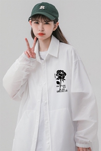 中性 24新款玫瑰印花防晒指数50+防晒衣 F61201 P55控78图片