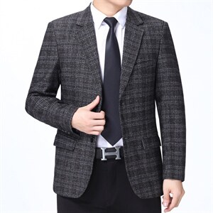 春秋季男士西服男装中年小西装外套高端单西休闲商务西装男图片